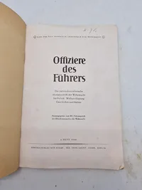 Originalt hæfte - Offiziere des Führers