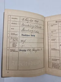 Original tysk arbejdsbog - ww2