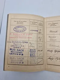 Original tysk arbejdsbog - ww2