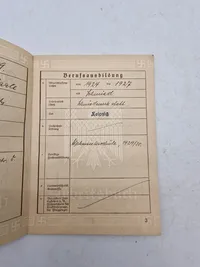 Original tysk arbejdsbog - ww2