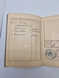 Original tysk arbejdsbog - ww2