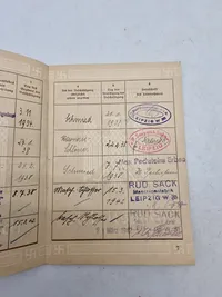 Original tysk arbejdsbog - ww2