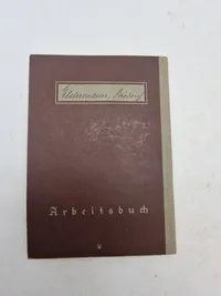 Original tysk arbejdsbog - ww2