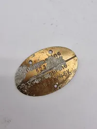 Originalt Kriegsmarine erkennungsmarke