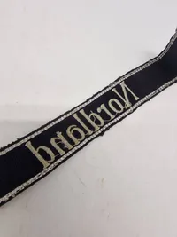 Rare original Waffen SS Panzerdivision Nordland Cufftitle in nice used condition