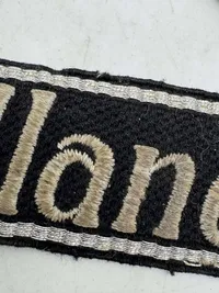 Rare original Waffen SS Panzerdivision Nordland Cufftitle in nice used condition