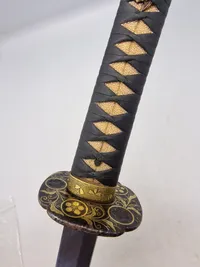 Original Japansk 18-Tals Edo Katana 82 cm klinge