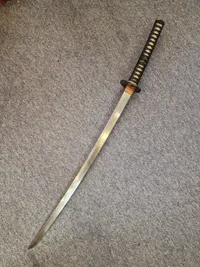 Original Japansk 18-Tals Edo Katana 82 cm klinge