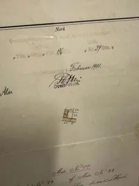 Originalt skøde fra 1901