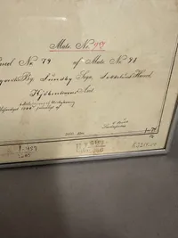 Originalt skøde fra 1901