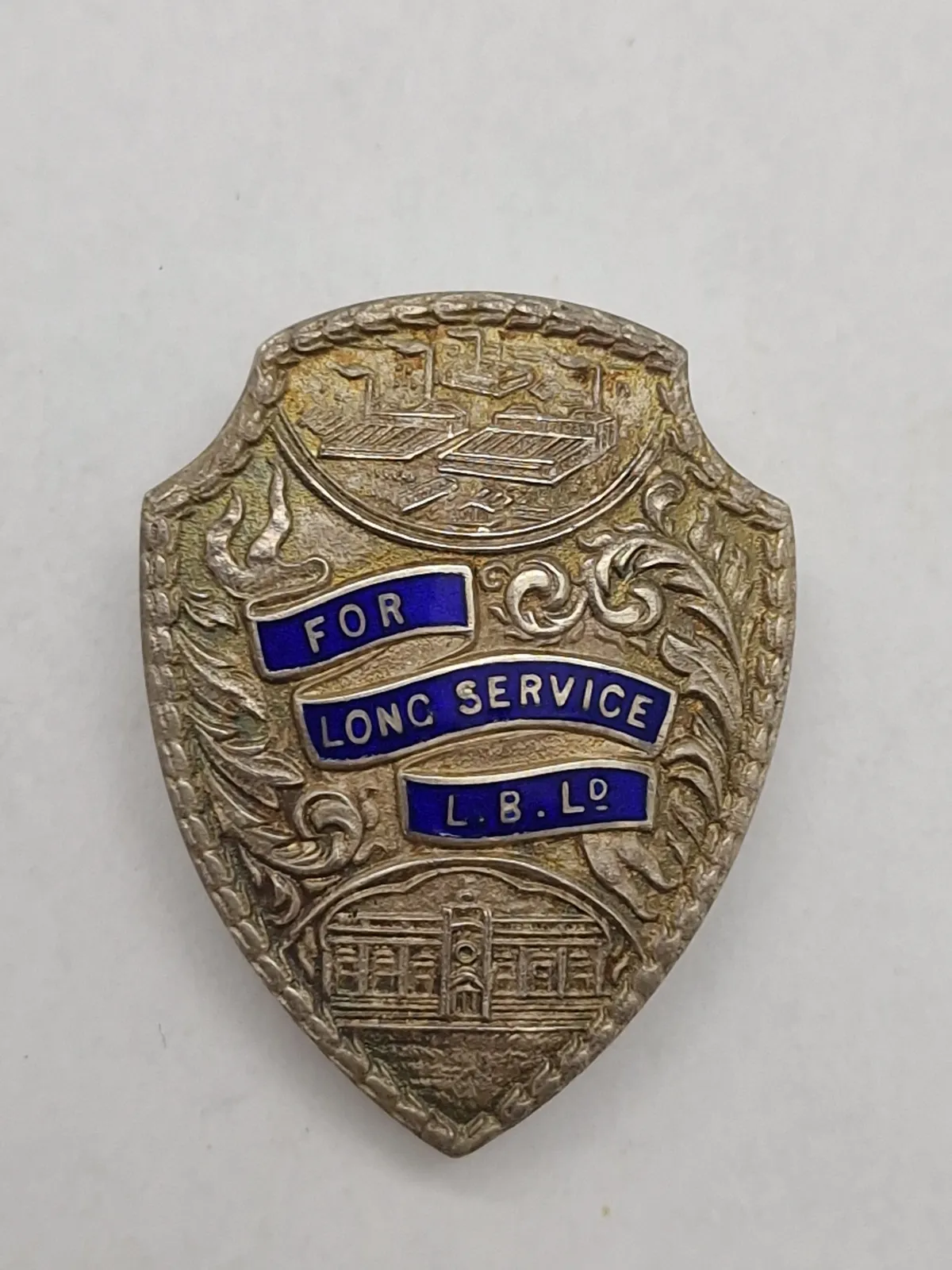 Originalt Engelsk sølvbadge givet til Dansker