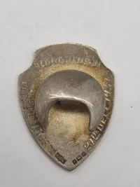 Originalt Engelsk sølvbadge givet til Dansker