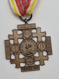 Original Medal Of The Holy Land, Pilgrims Jerusalem Cross Of Honour, Bronze Grade