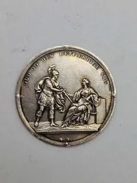 Original Dansk Medalje Slaget på Reden 1801 Sølv.