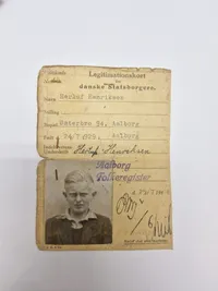 Originalt id kort og passertilladelse - ww2
