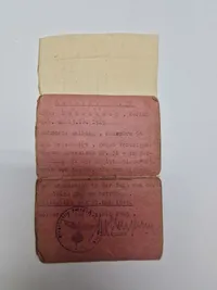 Originalt id kort og passertilladelse - ww2