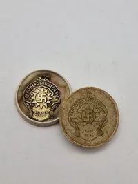 Original Carlsberg sølv medalje med sjælden æske