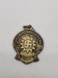Original Carlsberg sølv medalje med sjælden æske