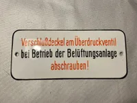 Tysk emaljeskilt - Alder ukendt