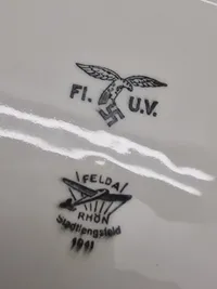 Lot originalt LW porcelæn - ww2