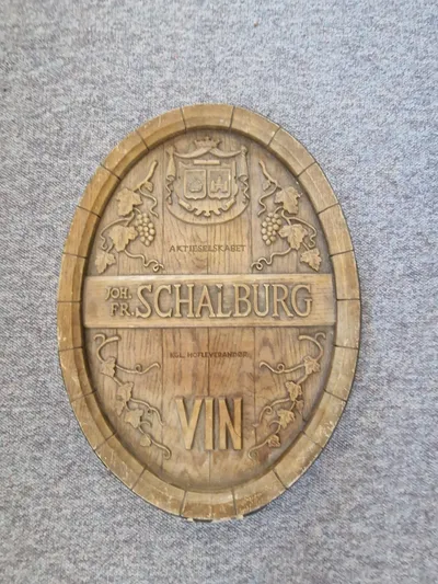 Original plakette for Schalburg vin (familie til CF Von Schalburg)