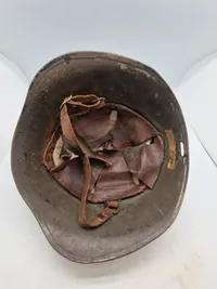 Ekstremt sjælden original sabotage vagts hjelm fra Hærens krudtværk - ww2