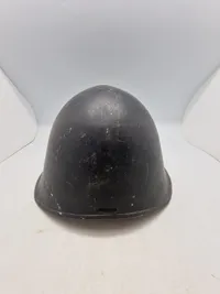 Ekstremt sjælden original sabotage vagts hjelm fra Hærens krudtværk - ww2