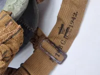 Original dansk ww2 gasmaske, blød i gummi