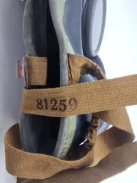 Original dansk ww2 gasmaske, blød i gummi