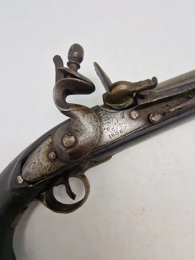 Original Engelsk East india flintepistol