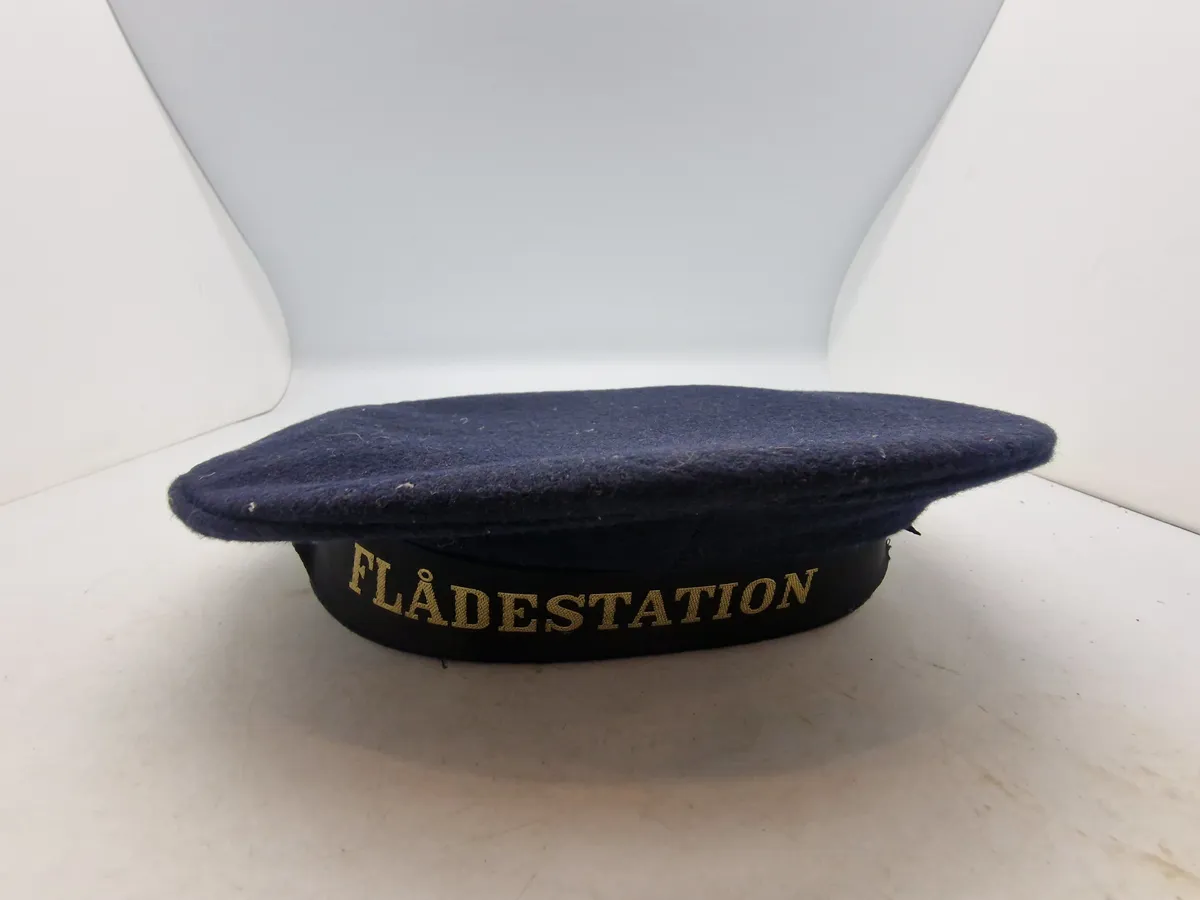 Original søværns hat - Flådestation