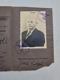 Originalt wehrpas og führerschein