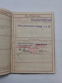 Originalt wehrpas og führerschein