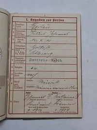 Originalt wehrpas og führerschein