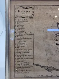Originalt 1700 tals kort over Varde