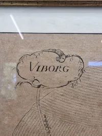 Originalt 1700 tals kort over Viborg