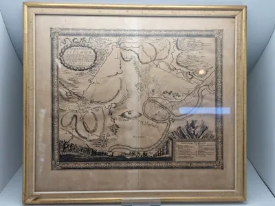 Originalt 1700 tals kort over Itzehoe