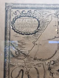 Originalt 1700 tals kort over Itzehoe