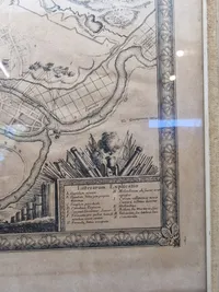 Originalt 1700 tals kort over Itzehoe