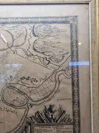 Originalt 1700 tals kort over Itzehoe