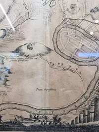 Originalt 1700 tals kort over Itzehoe