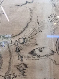 Originalt 1700 tals kort over Itzehoe