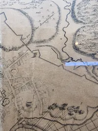 Originalt 1700 tals kort over Itzehoe