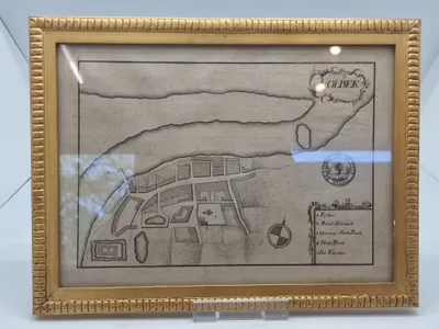 Originalt 1700 tals kort over Holbæk