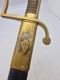 Original Dansk model 1910 sabel, godt stemplet