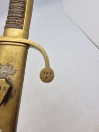 Original Dansk model 1910 sabel, godt stemplet