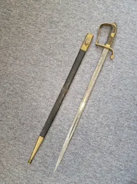 Original Dansk model 1910 sabel, godt stemplet