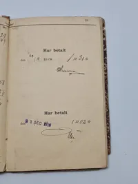 Skattekvitteringsbog Herfølge Bjeverskov Herred-startende 1906