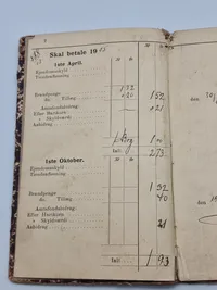 Skattekvitteringsbog Herfølge Bjeverskov Herred-startende 1906