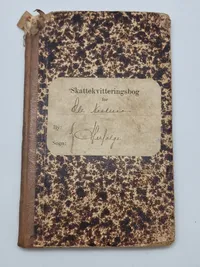 Skattekvitteringsbog Herfølge Bjeverskov Herred-startende 1906